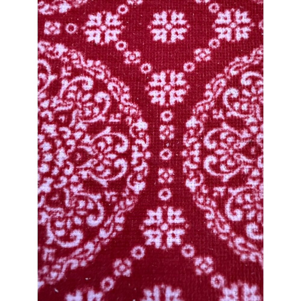 Red circle pattern floor mat - Picture 4 of 7